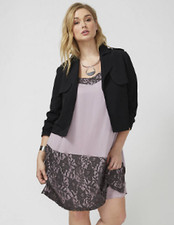 Lane Bryant - NEW w/Tags Cami Dress With Floral Lace Overlay Plus Size 18 2X NWT