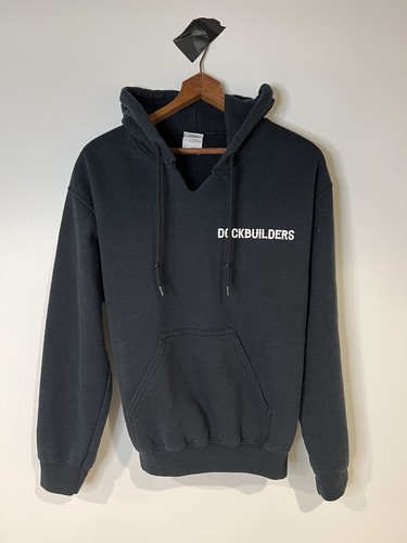 Small Black NY/NJ Dock Builders Hoodie