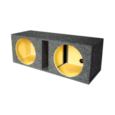 Qpower QHD210V Empty Woofer Box Dual 10'' MDF Vented Bass Box