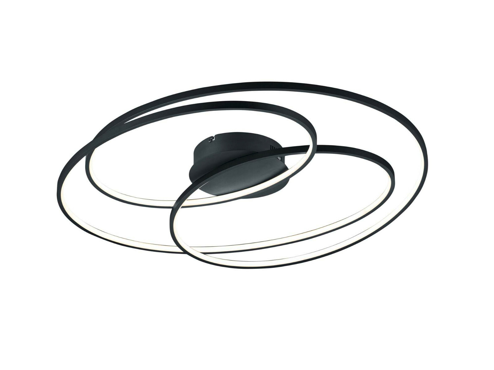 Trio Lighting Noir Mat Plafonnier Led Gale, 80 Cm, - Image 2