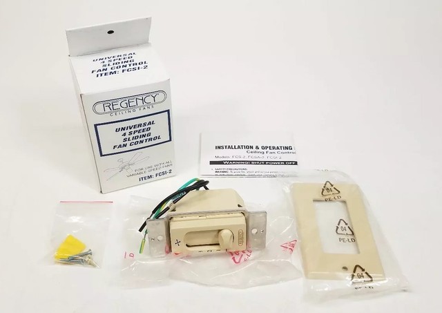 Regency Fcs 2 Uc9020 White Universal 4 Speed Sliding Control For