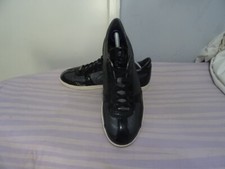 MENS CRUYFF BLACK/GREY LEATHER LACE UP SHOES SIZE UK 10/EU 44 GREAT CONDITION