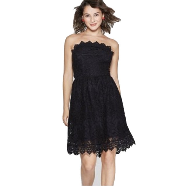 xhilaration black lace dress