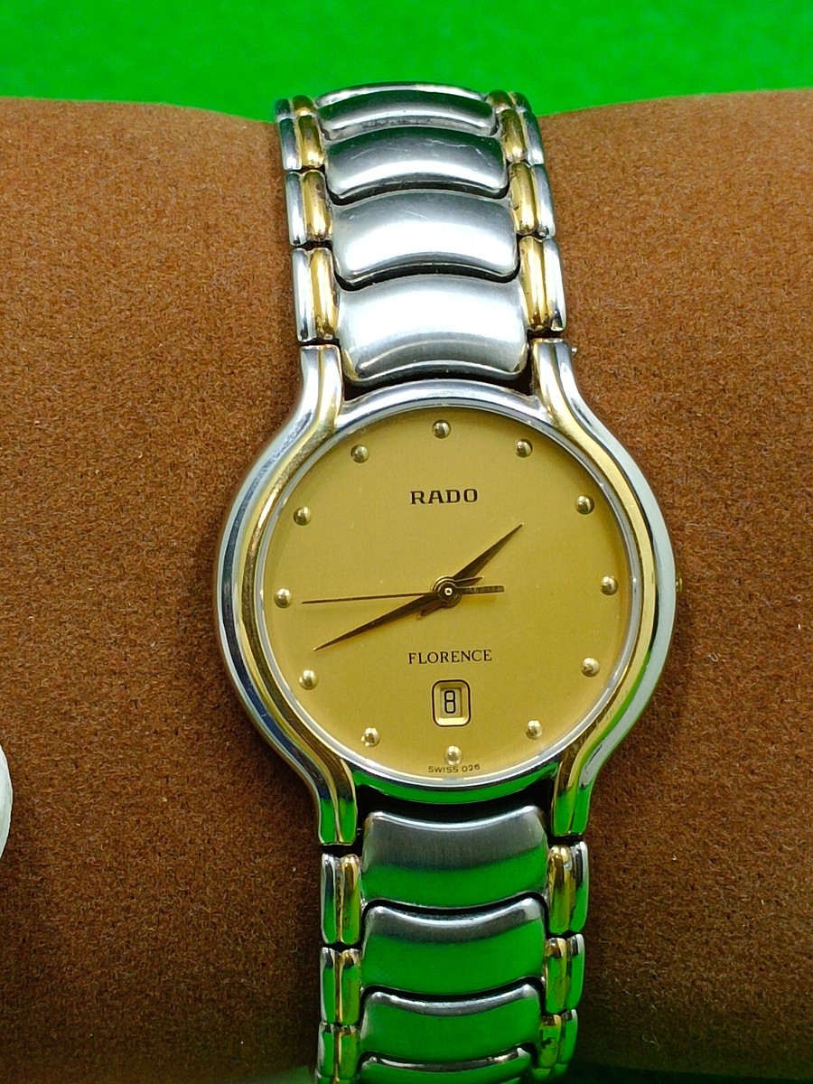vintage Rado FLORENCE watch Quartz 7 Jewels Date Indicator