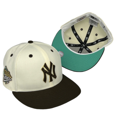 New Era New York Yankees Crepe Cafe 59Fifty Fitted Hat 1999 WORLD