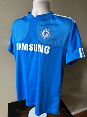 Adidas (S) Blue ~ KIKE #8 Chelsea Football Club SAMSUNG Soccer