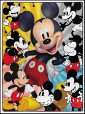 Disney  Mickey Mouse  Raschel Twin Size Blanket 60x80 FREE SHIPPING