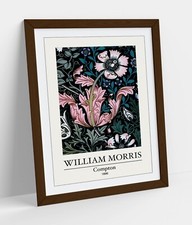 WILLIAM MORRIS 'COMPTON' FLORAL HOME DECOR FRAMED WALL ART POSTER PRINT 4 SIZES