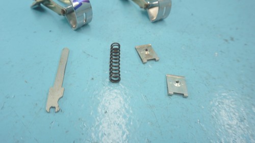 MERCEDES--BENZ W109 300SEL W108 , GLOVE BOX HINGE CHROME SET , OEM , - Picture 4 of 11