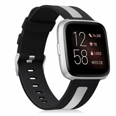 For Fitbit Versa 2 Smart Watch Band Breathable Woven Fabric Replacement Strap | eBay