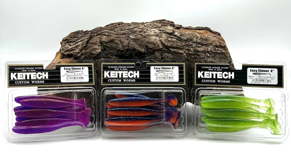 Keitech Easy Shiner 4 - 10cm 5g 3 Farben Gummiköder Gummifisch Köder UV Aktiv DA