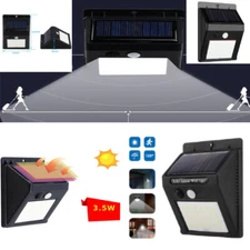Sensor Light Outdoor Solar 20 LED Wall Lamp Waterproof PIR Motion Garden Street