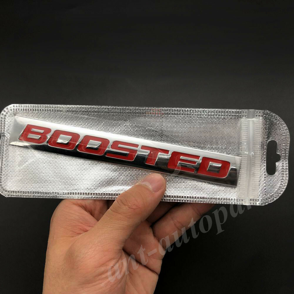 Metal Chrome BOOSTED Car Trunk Emblem Badge Decals Sticker Sport Turbo ...