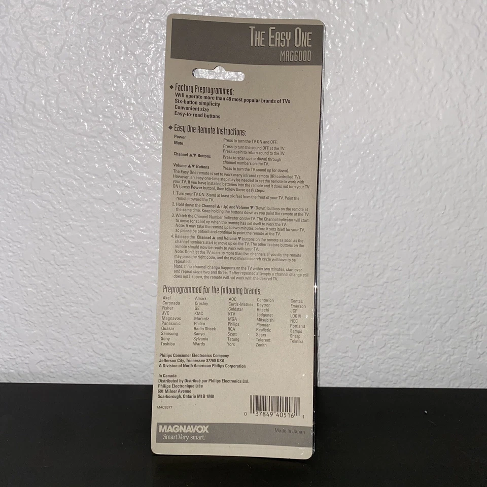 Magnavox The Easy One MAG6000 Universal Remote Control for up 48 popular brands - Image 2 of 3