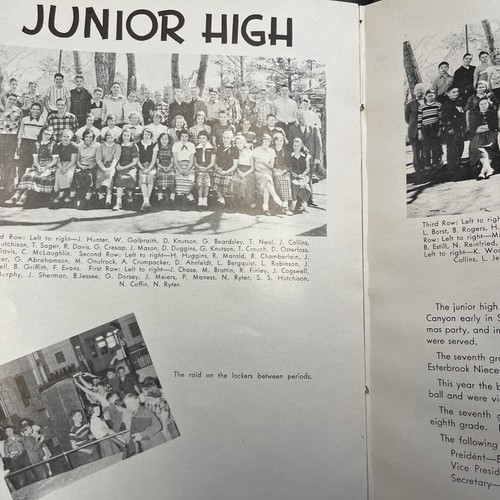 YEARBOOK 1951 CHEYENNE MOUNTAIN SCHOOL Colorado Springs CO HB VG VTG - Picture 10 of 24