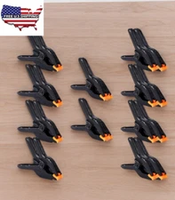 10 Packs of 3.5 Inch Professional Plastic Small Spring Clamps Heavy Duty for Cra