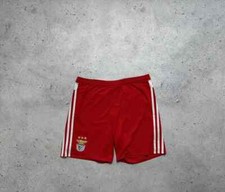 Adidas FC Benfica Soccer Football Shorts Red Size S