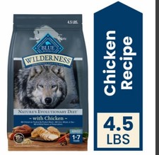 Blue Buffalo Wilderness High Protein Adult Dry Dog Food - 4.5 lb - EXP 12/26