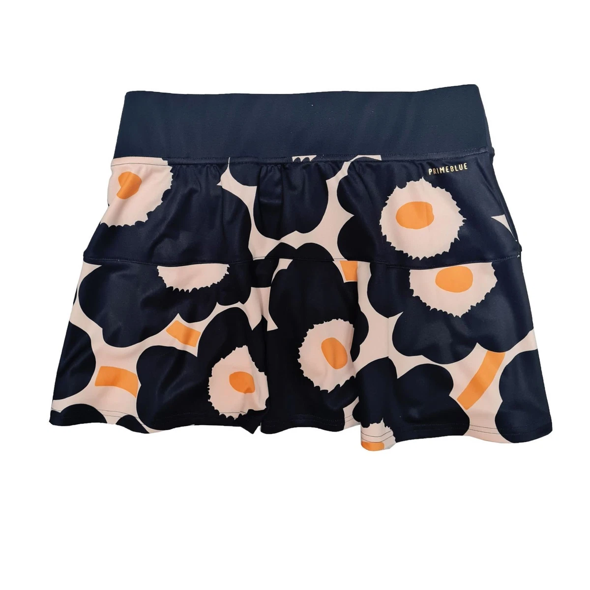Adidas X Marimekko Faldón Corto Minirock Tenis Estampado Mohnblumen