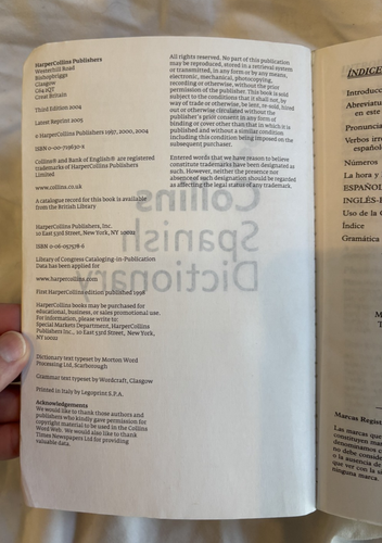 Collins Spanish Concise Dictionary, 3rd Edition (Collins Language), HarperCollin - Picture 5 of 5