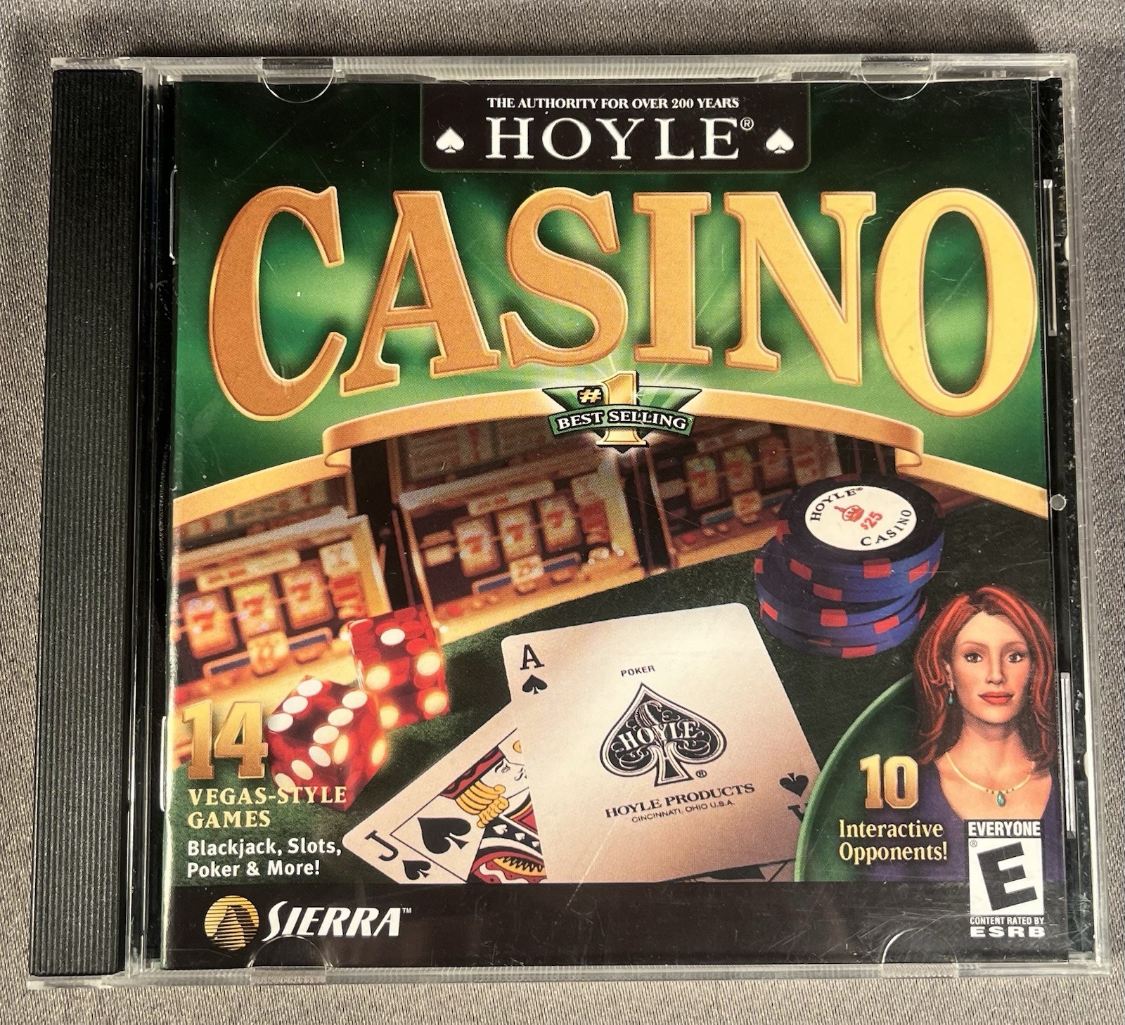 Hoyle Casino (PC CD-ROM, 2002) 14 Games in One - Great Condition - Free Shipping