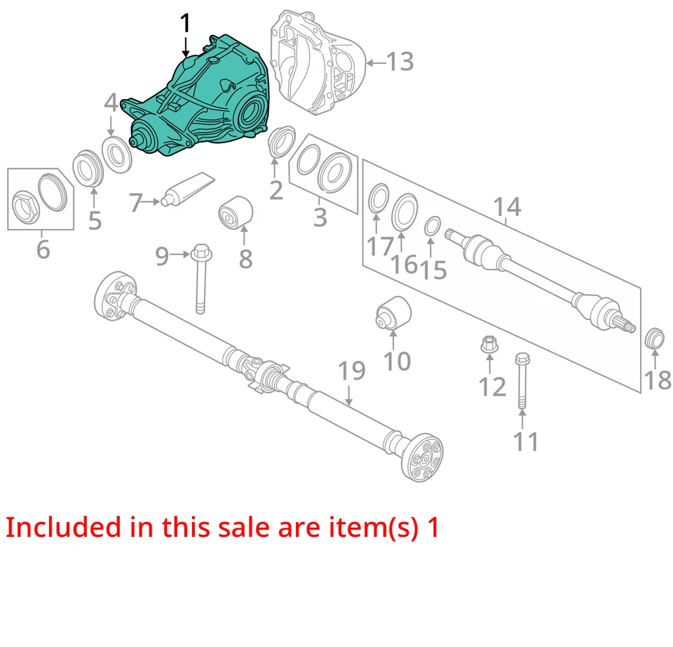 Carrier Automatic Transmission 2.81 Ratio Rear Fits 13-19 BMW 650i 844070 Foto 2 de 4