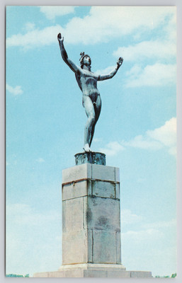 Sun Singer Carl Miles Robert Allerton Park Monticello IL Illinois Postcard