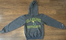 Clarkson University Golden Knights NCAA Champion Gray Pullover Hoodie Size XS