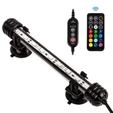 7.5" Timer Color Changing LED Fish Tank Aquarium Submersible Light with Remot...