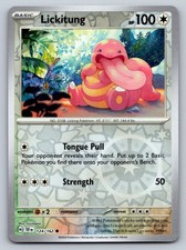 Lickitung 124/162 Reverse Holo Temporal Forces Pokemon Card - NM