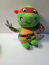 Ty Beanie Babies Teenage Mutant Ninja Turtles RAPHAEL TMNT With Tags 2017