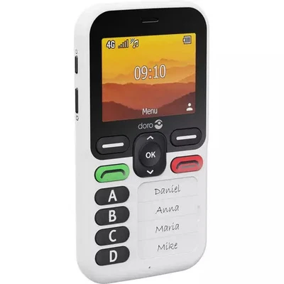 Doro Leva X10 6.1 cm (2.4inch) 117 g Black White Senior phone