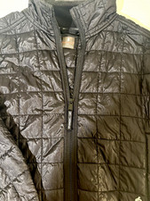 FP Movement Women's Black Lightweight Full Zip Collared Puffer Jacket M