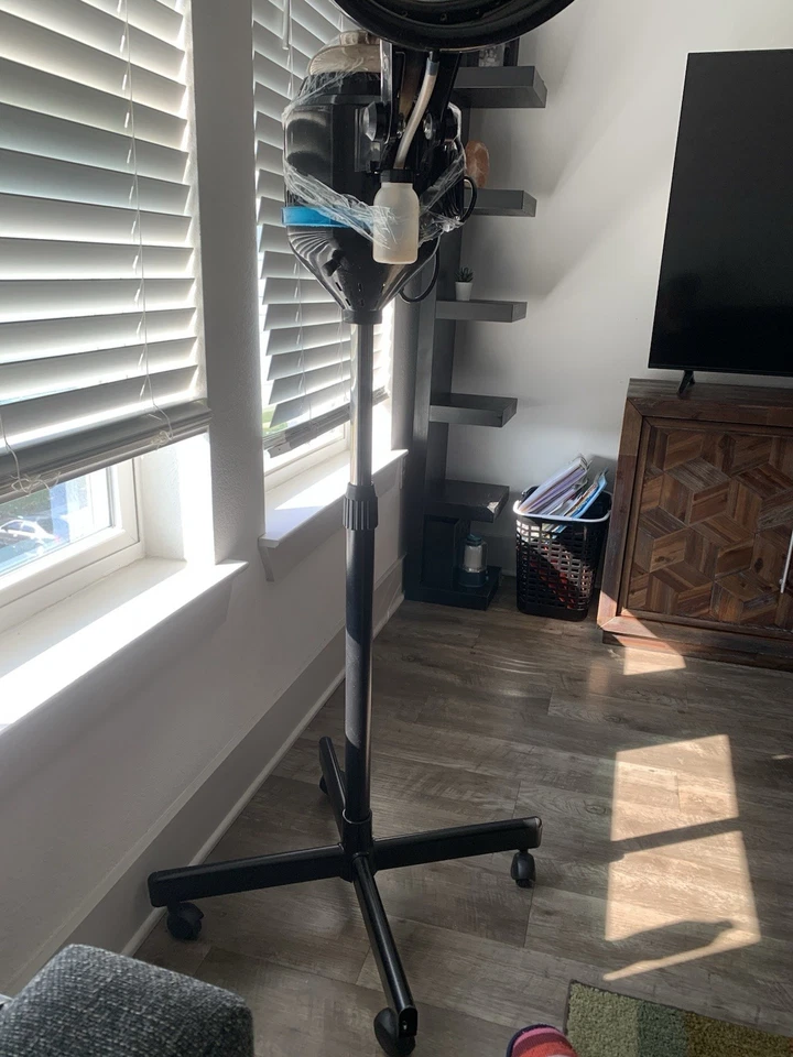 3 in 1 Orbiting Infrared Hair Dryer Salon Hair Dryer Hair Steamer w/ 4 Wheels - Image 4 of 4