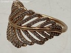 Pandora Rose Gold Plated Light as a Feather Clear Cubic Zirconia Ring Size 54 7 — photo 2
