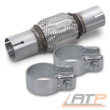 FLEXROHR 45x100 + 2x SCHELLE für AUDI FIAT OPEL RENAULT SEAT SKODA VW
