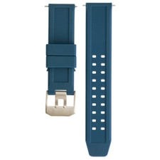 23MM FOR LUMINOX EVO RUBBER BAND STRAP 3050 3950 NAVY SEAL COLORMARK BLUE BUCKL