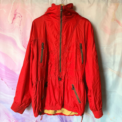 Emmegi XL Vintage Red Winter Ski Jacket Luxury Mountain Resort Preppy Retro