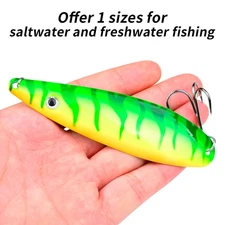 10pc Spoon Hard Fishing Lures Treble Hooks Metal Fishing Lure Baits 11.5cm/18.5g