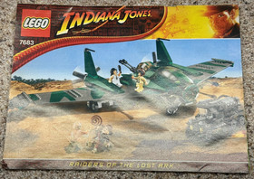 LEGO 7683 Fight on the Flying Wing 100% Complete Set All Minifigs Indiana Jones