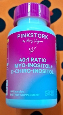 Pinkstork Myo-Inositol 90 Capsules 40:1 Ratio D-Chiro-Inositol