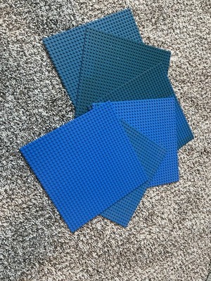 LEGO Blue Baseplate Large 32x32 Studs 11025 (10'')  6 pieces