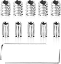 5 Packs W11366418 Refrigerator Freezer Door Handle Mounting Set Screw Silver