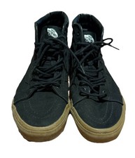 Vans SK8-HI Reissue Canvas Gum Men 10 Athletic Sneakers Skate Shoe Black Skater