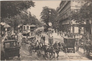 CPA 75 / PARIS / Boulevard MONTMARTRE / CARREFOUR DROUOT / ANIMEE