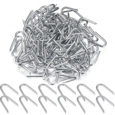 U Shaped Nails - 200 Pcs Heavy Duty Fencing Staples for Garden Use