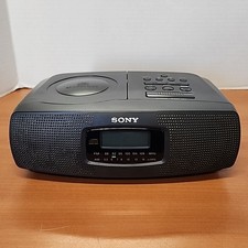 Sony ICF-CD820 AM/FM Stereo Dual Alarm Clock Radio with CD Player Tested Works