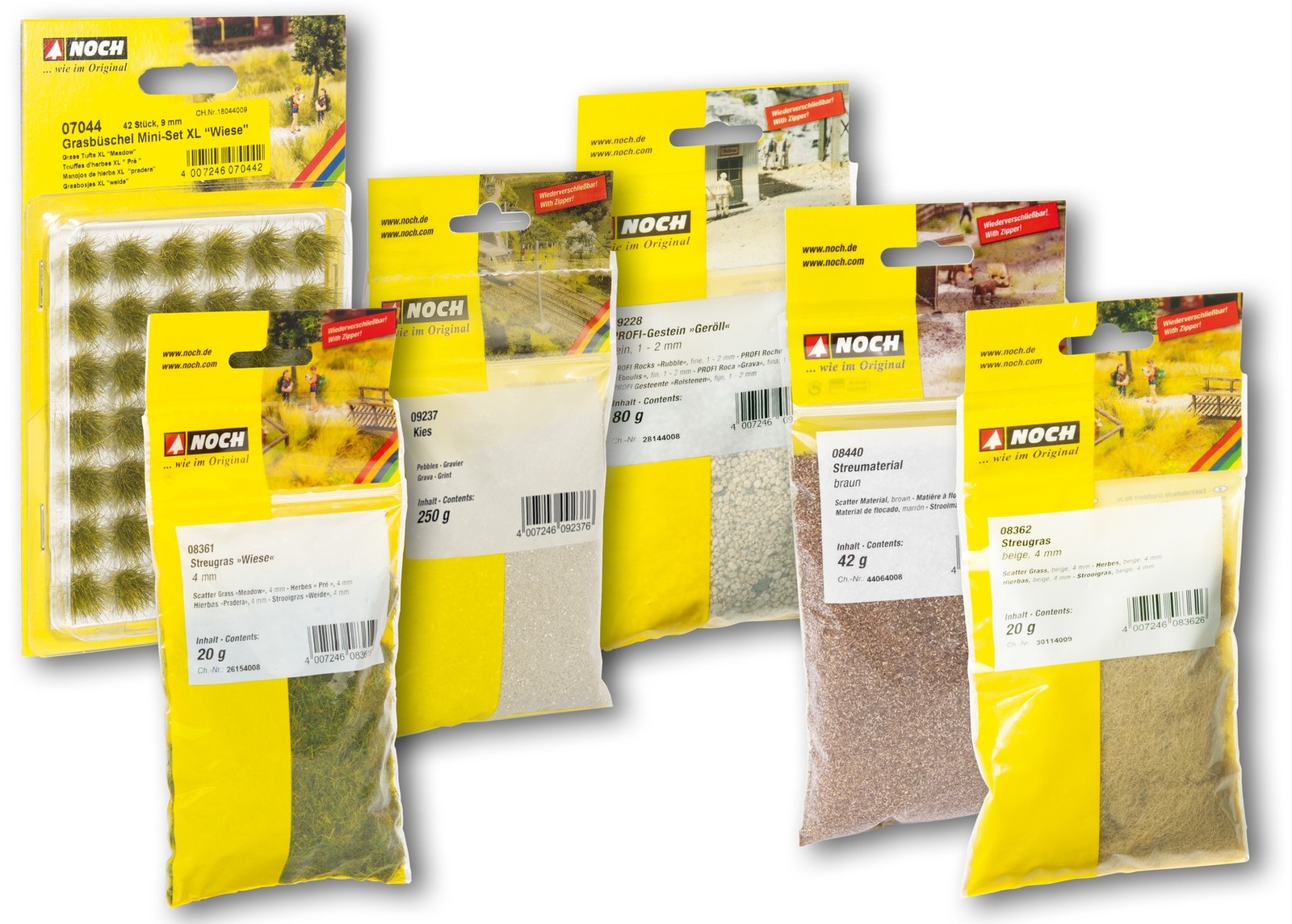 Noch 60773 set de départ de végétation avec fibres de flocage multicolores à effet réaliste