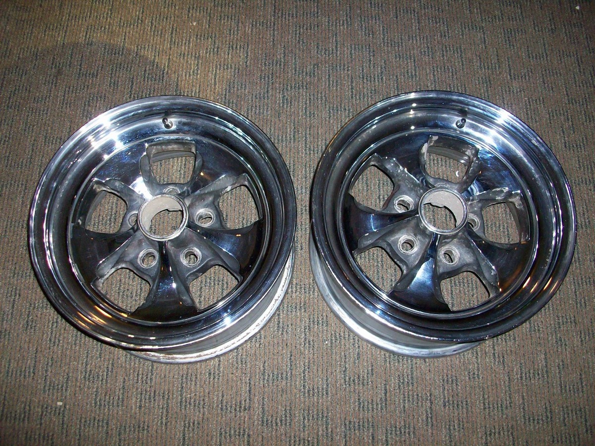 2 Clean 15X7 KEYSTONE KLASSIC MAG Unilug Wheels fit: GM Ford Mopar