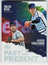 2018 Panini Diamond Kings #PP5 Justin Verlander / Nolan Ryan BASEBALL Astros